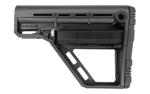 Amend2 Amend2 Modular Stock  For AR-15 MilSpec Buffer Tube  M-LOK Compatible  Battery Storage  Black A2AMSBATTBLK