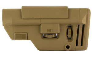 B5 Systems Collapsible Precision Stock  Coyote Brown  Long Length Cheek Riser CPS-1414