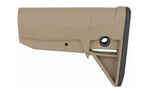Bravo Company BCMGUNFIGHTER Mod 0 Adjustable Stock  Fits Mil Spec Buffer Tube  Flat Dark Earth BCM-GFS-MOD-0-FDE