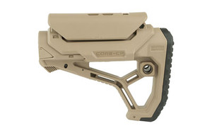F.A.B. Defense GL-Core CP AR-15 Buttstock  Fits Mil-Spec And Commercial Tubes  Adjustable Cheek Rest  Tan FX-GLCORECPT F.A.B. Defense GL-Core CP AR-15 Buttstock  Fits Mil-Spec And Commercial Tubes  Adjustable Cheek Rest  Tan FX-GLCORECPT