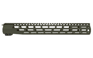 Grey Ghost Precision Handguard  MLOK  15"  Anodized Finish  Olive Drab Green  Fits AR-15 GGP55615HGOD