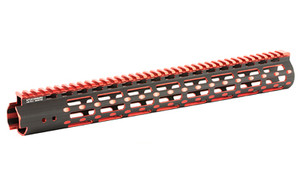 Leapers  Inc. - UTG UTG PRO  M-Lok Super Slim Free Floating Rail  Black/Red 2-Tone  Fits AR-15  15"  Includes One M-Lok Picatinny Rail Section One M-Lok QD Sling Swivel Adaptor and Barrel Nuth Wrench MTU019SSMR2 Leapers  Inc. - UTG UTG PRO  M-Lok Super Slim Free Floating Rail  Black/Red 2-Tone  Fits AR-15  15"  Includes One M-Lok Picatinny Rail Section One M-Lok QD Sling Swivel Adaptor and Barrel Nuth Wrench MTU019SSMR2
