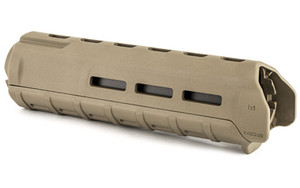 Magpul Industries MOE M-LOK Handguard  Fits AR-15  Mid Length  Polymer Construction  Features M-LOK Slots  Flat Dark Earth MAG426-FDE