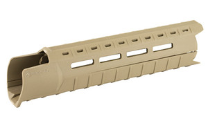 Magpul Industries MOE Slim Line Handguard  Fits AR-15  Mid Length  Polymer Construction  Features M-LOK Slots  Flat Dark Earth MAG551-FDE