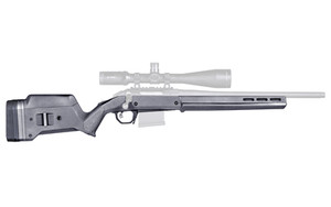 Magpul Industries Hunter American Stock  Fits Ruger American Short Action  Includes STANAG Magazine Well  Matte Finish  Gray MAG1207-GRY