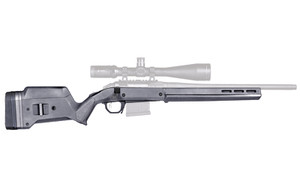 Magpul Industries Hunter American Stock  Fits Ruger American Short Action  Includes Magpul's Bolt Action Magazine Well and 1 PMAG 5 7.62 AC  Gray MAG931-GRY