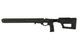 Magpul Industries Pro 700 Lite Chassis  Fits Remington 700 Short Action  Matte Finish  Black  Fits Most Short Action AICS Pattern Magazines  Ambidextrous  Billet Aluminum Bedding Block MAG1199-BLK