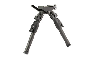 MDT GRND-POD Bipod  Height Adjustable  Four Locking Positions (0  50  80  and 180 Degrees)  RRS Dovetail/ARCA Attachment Interface  Aluminum Core  Carbon Fiber Legs  Matte Finish  Black 105561-BLK