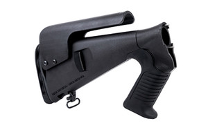 Mesa Tactical Urbino Pistol Grip Stock  Fits Benelli M1/M2/M3 12 Gauge  12.5" Length of Pull  Matte Finish  Black  Includes Limbsaver Recoil Pad and Adjustable Cheek Riser 91510