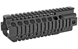 Midwest Industries Combat Rail T-Series  Free Float Handguard  7.25" Length  Quad Rail  Includes Barrel Nut and Wrench  Fits AR-15 Rifles  Black Anodized Finish MI-CRT7.25