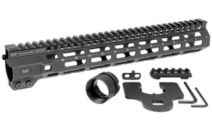 Midwest Industries Combat Rail M-LOK Handguard  Fits AR-15 Rifles  12.625"  Wrench Included  Black MI-CRM12.625