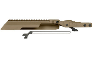 Midwest Industries Alpha AK Railed Top Cover/Dust Cover  Fits Most AKM Pattern Rifles with Midwest Industries ALPHA Series Handguards  Anodized Finish  Flat Dark Earth MI-AK-ALPHA-RTC-FDE
