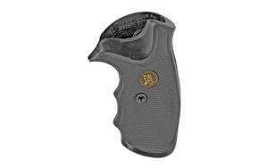 Pachmayr Grip  Fits S&W J-Frame Square Butt with Finger Grooves  Black 03250