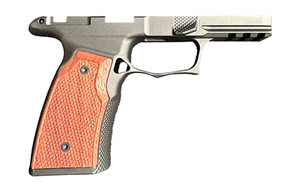 Sharps Bros. Grip Module  Fits Sig P365 X Macro  Anodized Finish  Black  Inlcudes Brazilian Cherry Grip Panels  G2 Model Includes Steel Lug Insert SBGM07-G2