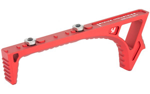 Strike Industries Link Curved Foregrip  Red  Fits MLOK and Keymod SI-LINK-CFG-RED