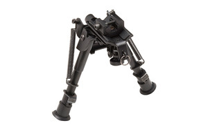 TRUGLO TAC POD Adjustable Bipod  Pivot  Adaptor  Fits Sling Swivel Stud or Picatinny Rail  6"-9"  Black TG-TG8902S