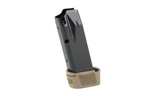 CANIK MC9 Magazine  9MM  15 Rounds  Fits Canik MC9  Matte Finish  Black  Includes Flat Dark Earth Full Grip Extension MA2276D CANIK MC9 Magazine  9MM  15 Rounds  Fits Canik MC9  Matte Finish  Black  Includes Flat Dark Earth Full Grip Extension MA2276D
