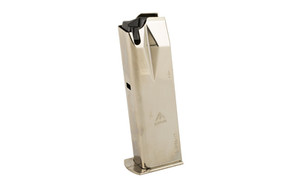 Mec-Gar USA Pistol Magazine  9MM  17 Rounds  Fits Ruger P85 Pistols  Steel  Silver  Nickel Finish MGRP8517N