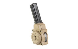 ProMag Industries Magazine  Drum  5.7X28MM  55 Rounds  Fits FN Five-seveN USG 5.7x28mm pistol  Polymer Construction  Flat Dark Earth DRM-A76-FDE ProMag Industries Magazine  Drum  5.7X28MM  55 Rounds  Fits FN Five-seveN USG 5.7x28mm pistol  Polymer Construction  Flat Dark Earth DRM-A76-FDE