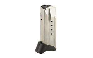 Ruger Magazine  9MM  12 Rounds  Fits Ruger American Compact  Steel  Silver 90618 Ruger Magazine  9MM  12 Rounds  Fits Ruger American Compact  Steel  Silver 90618