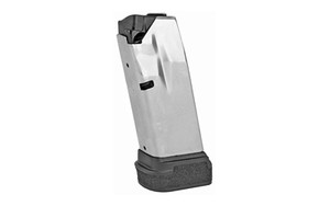 Springfield Magazine  9MM  13 Rounds  Fits Hellcat  with Black Base  Stainless  Silver HC5913