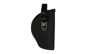 Allen Company Cortez  Outside Waistband Holster  Fits Large Autos with 3.5"-4.5" Barrels  Nylon Construction  Snap Closure  Matte Finish  Black  Right Hand 44807