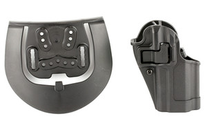 BLACKHAWK SERPA CQC Concealment Holster with Belt and Paddle Attachment  Fits HK VP9/40  Right Hand  Matte Black 410579BK-R