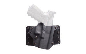 BlackPoint Tactical Leather Wing OWB Belt Holster  Fits Springfield Echelon  Black  Kydex and Leather  1.75" Belt Loops  Straight Angle  Optics Cut  Tall Sights  Right Hand 160922 BlackPoint Tactical Leather Wing OWB Belt Holster  Fits Springfield Echelon  Black  Kydex and Leather  1.75" Belt Loops  Straight Angle  Optics Cut  Tall Sights  Right Hand 160922