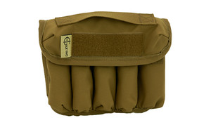 Cole-TAC Can Caddy  Mini  500 Denier Nylon  6.5"x7.5"x2.0"  Coyote Brown  5 Slots for Suppressor Storage CD202