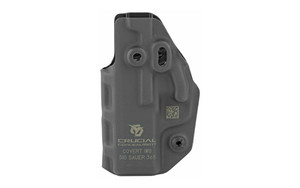 Crucial Concealment Covert IWB  Inside Waistband Holster  Ambidextrous  Kydex  Black  Fits Sig P365 1021