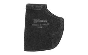 Galco Gunleather Stow-N-Go Inside The Pant Holster  Fits Glock 43 & Springfield Hellcat  Right Hand  Black Leather STO800B