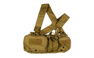 Haley Strategic Partners D3CR-H  Chest Rig  Supports .308 Platforms  Nylon Construction  Coyote Brown  Includes (4) Rifle Magazine Pouches  (2) Pistol Pouches  (1) Large Pouch  (1) Small Pouch & X-Harness D3CRH-1-1-COY