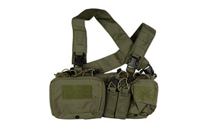 Haley Strategic Partners D3CR-H  Chest Rig  Supports .308 Platforms  Nylon Construction  Ranger Green  Includes (4) Rifle Magazine Pouches  (2) Pistol Pouches  (1) Large Pouch  (1) Small Pouch & X-Harness D3CRH-1-1-RG