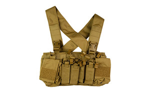 Haley Strategic Partners D3CRX  Chest Rig  Nylon Construction  Coyote Brown  Includes (4) Rifle Magazine Pouches  (4) Pistol Pouches  (2) Pouches  X-Harness D3CRX-1-1-COY