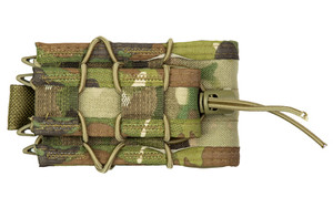 High Speed Gear Double Decker TACO  Dual Magazine Pouch  Molle  Fits (1) Rifle Magazine and (1) Pistol Magazine  Hybrid Kydex and Nylon  Multicam 11DD00MC