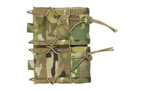 High Speed Gear Double Rifle TACO  Dual Magazine Pouch  Molle  Fits Most Rifle Magazines  Hybrid Kydex and Nylon  MultiCam 11TA02MC