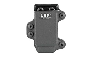 L.A.G. Tactical  Inc. Single Pistol Magazine Carrier  Fits Most Single Stack 9/40 Slim Magazines  Kydex  Black Finish 34001 L.A.G. Tactical  Inc. Single Pistol Magazine Carrier  Fits Most Single Stack 9/40 Slim Magazines  Kydex  Black Finish 34001