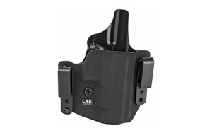 L.A.G. Tactical  Inc. Defender Series  OWB/IWB Holster  Fits Glock 48  Kydex  Right Hand  Black Finish 1063