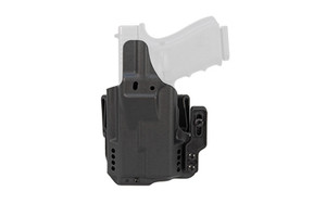 Mission First Tactical Pro Holster  Inside Waistband Holster  Ambidexrous  For Glock 19 with Streamlight TLR 7  Kydex  Includes 1.5" Belt Attachment  Black H5-GL-1-WL-7