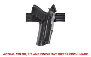 Safariland Model 6360 ALS/SLS Mid-Ride Level III Retention Duty Holster  Fits Glock 19/23 with SureFire X300U/Streamlight TLR-2  Right Hand  Plain Black Finish 6360-2832-411