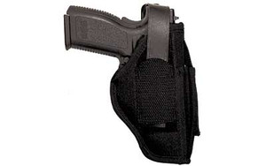 Uncle Mike's Sidekick Hip Holster  Size 15  Fits Large Auto with 4.5" Barrel  with Magazine Pouch  Ambidextrous  Black 70150