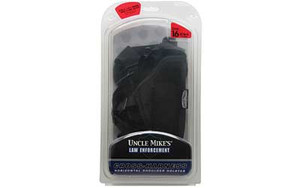 Uncle Mike's Horizontal Shoulder Holster  Size 16  Fits Medium/Large Frame Auto With 3.75" Barrel  Ambidextrous  Black 87160