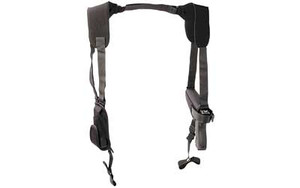 Uncle Mike's Horizontal Pro Pak Shoulder Holster  Size 1  Fits Medium Auto With 4" Barrel  Ambidextrous  Black 77010