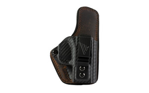Versacarry Comfort Flex Custom  Inside Waistband Holster  Fits Springfield Hellcat  Leather and Kydex  Distressed Brown  Right Hand CFC211HCT