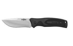 Camillus Western Black River  Fixed Blade Knife  Plain Edge  Black Rubber Handle  Satin Finish  Silver Blade  4.75" Blade Length  9" Overall Length  420 Stainless Steel Blade  Includes Nylon Sheath CAM-19232 Camillus Western Black River  Fixed Blade Knife  Plain Edge  Black Rubber Handle  Satin Finish  Silver Blade  4.75" Blade Length  9" Overall Length  420 Stainless Steel Blade  Includes Nylon Sheath CAM-19232