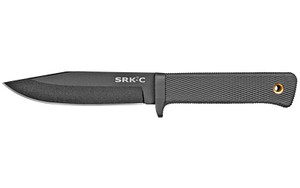 Cold Steel SRK Compact  Fixed Blade Knife  SK-5 with Black Tuff-Ex Finish  Plain Edge  5" Blade CS-49LCKD