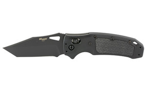 Hogue SIG K320 AXG Pro Folding Knife Cerakote Finish Black Blade and Frame Tanto Point 3.5" Blade Length CPM-S30V Blade Steel Plain Edge ABLE Lock Solid Black G10 Inserts with Reverse Checkered Texture 36364 Hogue SIG K320 AXG Pro Folding Knife Cerakote Finish Black Blade and Frame Tanto Point 3.5" Blade Length CPM-S30V Blade Steel Plain Edge ABLE Lock Solid Black G10 Inserts with Reverse Checkered Texture 36364