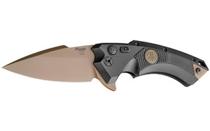 Hogue X5 SIG Emperor Scorpion Folding Knife CPM-154 Plain Edge Spear Point Blade with Flipper 3.5" Flat Dark Earth PVD Blade Finish Black Anodized Aluminum Frame with Black G10 Inserts 36570 Hogue X5 SIG Emperor Scorpion Folding Knife CPM-154 Plain Edge Spear Point Blade with Flipper 3.5" Flat Dark Earth PVD Blade Finish Black Anodized Aluminum Frame with Black G10 Inserts 36570
