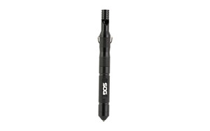 SOG Knives & Tools Flint  4.3" Survival Tool  Aluminum Construction  Black  Includes Fire Starter  Steel Wool Tinder Compartment  Carbide-Tipped Glass Breaker and Safety Whistle SOG-FT1001-CP SOG Knives & Tools Flint  4.3" Survival Tool  Aluminum Construction  Black  Includes Fire Starter  Steel Wool Tinder Compartment  Carbide-Tipped Glass Breaker and Safety Whistle SOG-FT1001-CP