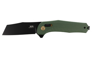 SOG Knives & Tools Diverge XR  Folding Knife  3" Sheepsfoot Straight Edge  Alumminum Handle  Forest Green  PVD Finsih  D2 Construction SOG-12-02-03-43 SOG Knives & Tools Diverge XR  Folding Knife  3" Sheepsfoot Straight Edge  Alumminum Handle  Forest Green  PVD Finsih  D2 Construction SOG-12-02-03-43